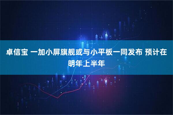 卓信宝 一加小屏旗舰或与小平板一同发布 预计在明年上半年
